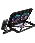 RGB Fanlı Laptop Soğutma Standı USB Girişli Notebook Yükseltici-4