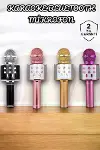 Şarjlı ve Uzun Pil Ömürlü Karaoke Mikrofon USB Bellek Destekli, Profesyonel Ses-3