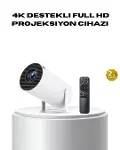 4K Destekli Full HD Projeksiyon Cihazı – 130 inç Geniş Ekran, WiFi ve HD Bağlantılı-1
