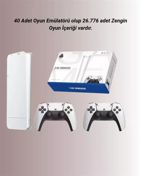 M15 Retro Konsol – 20.000 Oyunlu, Çift Gamepadli, 4K HD