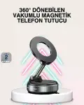 Güçlü Mıknatıslı Vakumlu Araç Telefon Tutucu Alüminyum Gövde-1