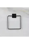 Kendiliğinden Yapışkanlı Siyah Paslanmaz Metal Kare Havluluk-4