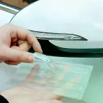 Oto Darbe Koruyucu Şeffaf Kendiliğinden Yapışkanlı Bantlar 4 Adet-2