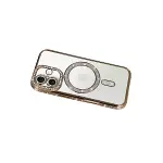 Apple İphone 17 Joke Simli Magneticsafe Kılıf - Gold-5