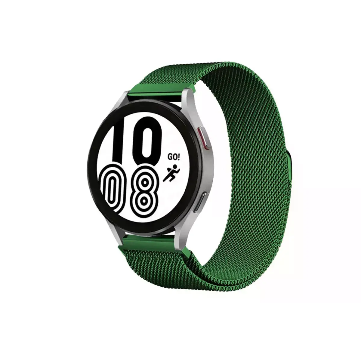 Samsung Galaxy Watch 4 Metal Mıknatıslı Kordon - Haki Yeşil