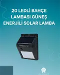 Hareket Sensörlü Solar Lamba | 120° Algılama Açısı, 3-4 Metre Mesafe, Suya Dayanıklı LED-1