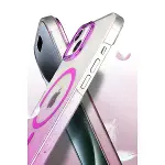 Apple İphone 14 Glossy Magsafe Kapak - Mor-3