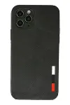 Apple iPhone 11 Pro Max Kılıf Loop Deri Silikon - Siyah-1
