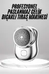 Mini Sıfır Sakal Yanak Tıraş Makinesi USB Şarjlı Sıfır Sakal Taşınabilir Korumalı-2