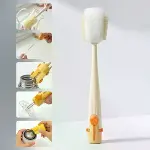 5’i 1 Arada Çok Amaçlı Şişe Tezleme Fırçası – Sürahi, Kavanoz, Pipet, Kapak, Emzik ve Biberon Tezlik-1