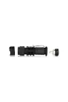 Km-87 Polis Tipi Zoomlu Şarjlı Metal Dağ Kamp Cep Feneri Cree Led 2300 Lumens-3