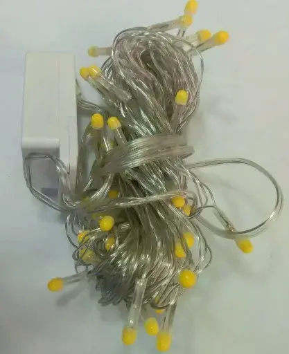 10m 100 Led Damla Uçlu Led Işık Gün Işığı Şeffaf Kablo
