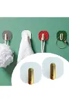 2li Yapışkanlı Retro Askılık Dolap Kapak Kulpu Beyaz-1