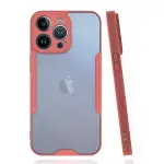 Apple iPhone 14 Pro Max Kılıf Platin Silikon - Pembe-5