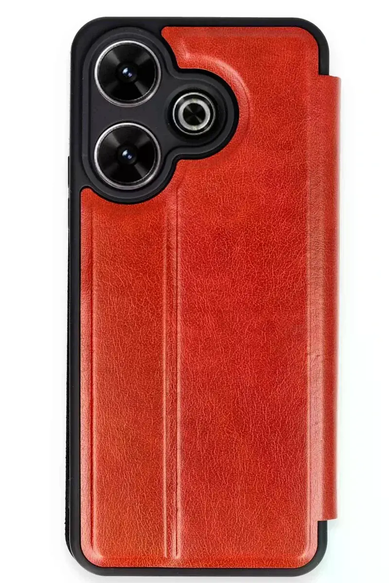 Xiao Red 13 4G Kılıf Flip Cover - Kırmızı