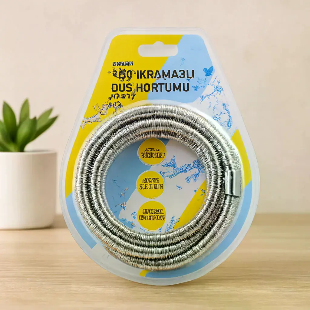 150 cm Metal Duş Hortumu 360° Döner