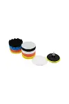 115 Mm 11PCS Polisaj Sünger Seti 8 Ad. 115MM Sünger- 1 Polisaj Ped -1 M14 Adaptör - 1 Cırtlı Disk Ta-1