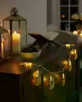 Ramazan Temalı Ay İçinde Secde Eden Adam LED Peri Işığı-6