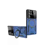 Samsung Galaxy S24 Ultra Kılıf Joy Lens Standlı Kapak - Lacivert-3