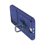 Samsung Galaxy S24 Plus Kılıf Zuma Kartvizitli Yüzüklü Silikon - Lacivert-5