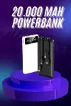 Powerbank 20.000 MAH Hızlı Şarj Özellikli Taşınabilir USB Girişli-2