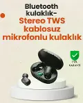 TWS Bluetooth Kulaklık Kulak İçi Kablosuz Dijital Göstergeli Çağrı Cevaplayabilen-1