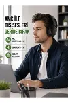 Geniş Frekans Aralıklı Bluetooth Kulak Üstü Kulaklık-1