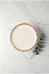 Mango Agacı Pasta Tabağı & Sunum Tabağı 20 Cm Krem-4
