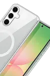 Samsung Galaxy A17 5G Combo Sert Şeffaf Magsafe Kapak - Şeffaf-4