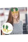 Tropikal Hawaii Ananas Şekilli Parti Gözlüğü 9.5 X 14 Cm-6