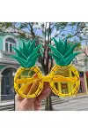 Tropikal Hawaii Ananas Şekilli Parti Gözlüğü 9.5 X 14 Cm-8