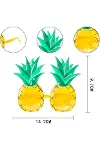 Tropikal Hawaii Ananas Şekilli Parti Gözlüğü 9.5 X 14 Cm-9