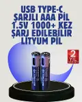 Gelişş Güvenlik Özelliklerine Sahip AAA Lityum Pil – Korumalı ve Sağlam Tasarım-1