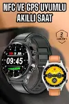 Akıllı Saat Nabız Ölçer Uyku Takibi Sesli Görüşme Bildirim Görme-2