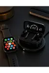 Spor ve Günlük Kullanıma Uygun Akıllı Saat ve Bluetooth Kulaklık Seti Yüksek-1