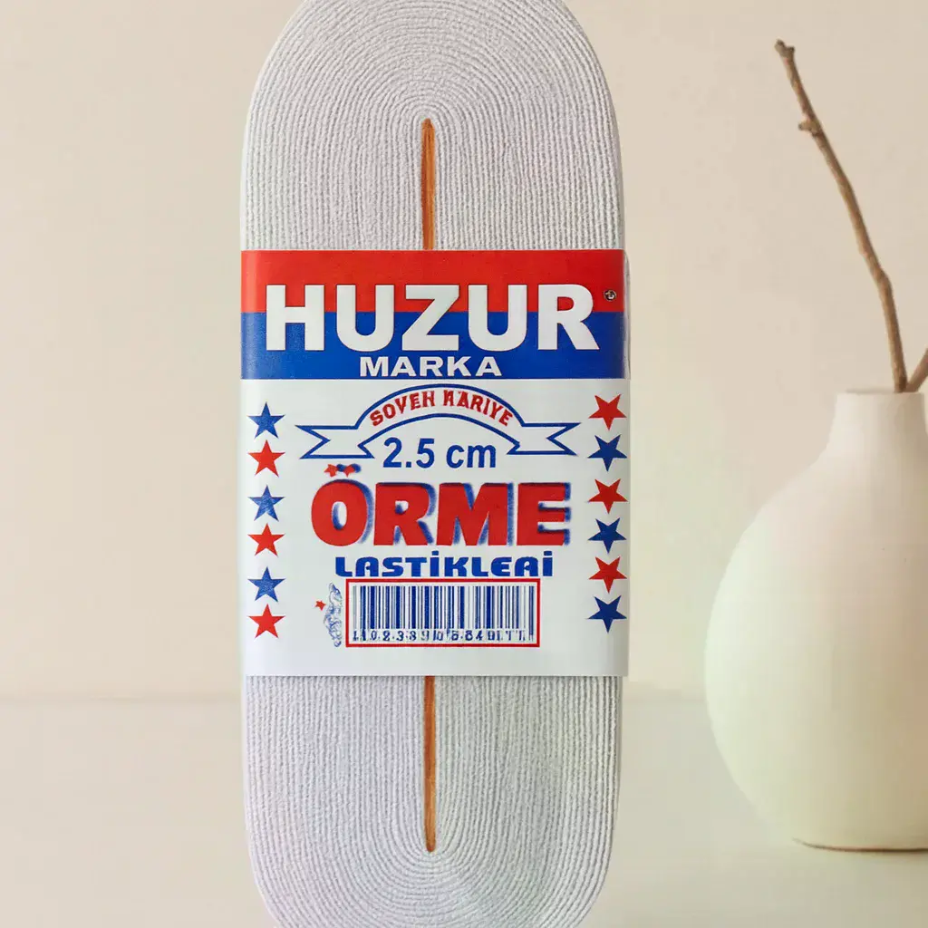 Paça Lastiği 2,5 cm Beyaz – Geniş 10 m