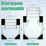 Çamaşır Makinesi ve Kurutucu İstifleme Seti Askılıklı-8