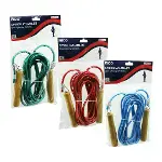 Ahşap Saplı Pvc Atlama İpi Renkli 5MT-1