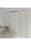 Aylık Planlayıcı Manyetik Duvar Stickerı Takvim Plan Çizelgesi-4