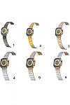 Apple Watch 42mm Made Metal Kordon - Gümüş-Gold-2