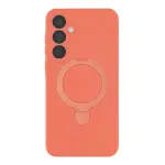 Samsung Galaxy A55 5g Regal Magsafe Standlı Kapak - Turuncu-4