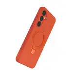Samsung Galaxy A55 5g Regal Magsafe Standlı Kapak - Turuncu-7
