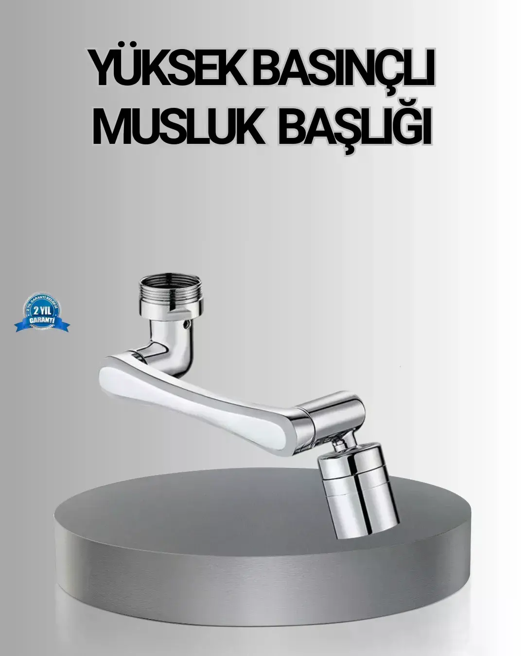 1080° Dönebilen Musluk Başlığı Robotik Kol Havalandırıcı Çok Yönlü Su Yönlendirme