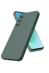 Samsung Galaxy S25 FE Nano içi Kadife Silikon - Koyu Yeşil-1