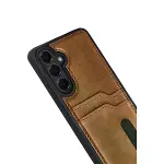 Samsung Galaxy A17 5g Sara Kartvizitli Deri Kılıf - Taba-3