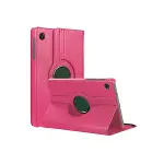 Samsung Galaxy Tab A11 360 Tablet Deri Kılıf - Pembe-1