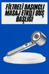 Yeni Nesil Duş Başlığı Paslanmaz Çelik Masaj Etkili Ergonok Tasarım Su Basınçlı-2