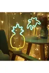 Dekoratif Ananaslı Neon Led Masa Ve Gece Lambası Hediyelik Lamba-2