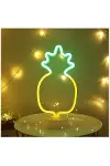 Dekoratif Ananaslı Neon Led Masa Ve Gece Lambası Hediyelik Lamba-5