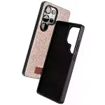 Onegif Samsung Galaxy S25 Ultra Bright Simli Kapak - Pembe-2